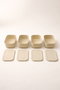 Hermia Juego de cajas de almacenamiento BU0054, 6 piezas, Crema
